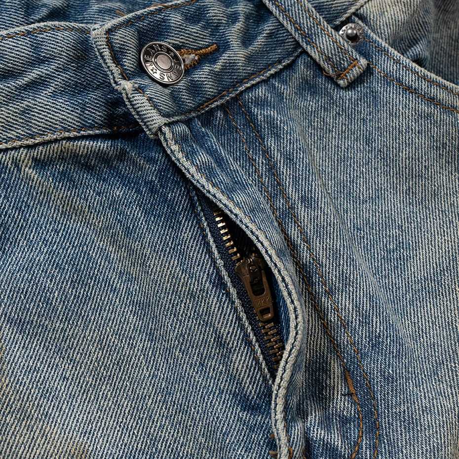 Luxury Designer Jeans Mens Vintage Distressed Ripped Blue Denim Pants Hi Street Baggy Jeans Trousers for Male W250905