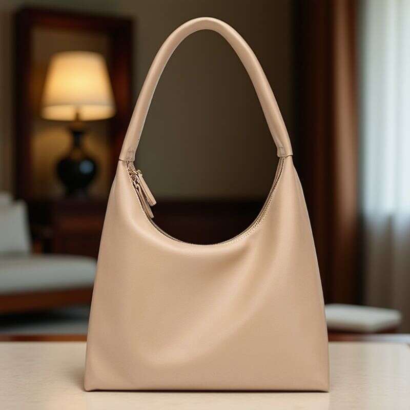 Underarm for Women 2025 Korean Style New Milk Tea Color Simple Handheld Soft Leather Dumpling Bag