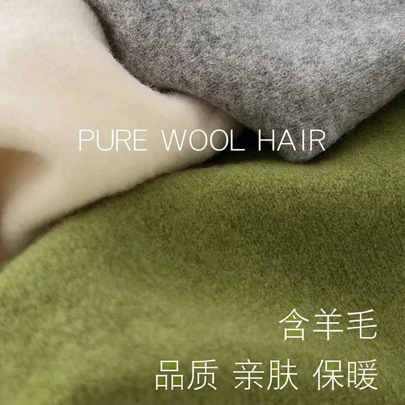 Pure Wool Knitted Triangle Scarf Women Multifunctional Warm Fashion Neck Warter Winter Scarf Shl Wr For Women Daily OutfitXJ250905