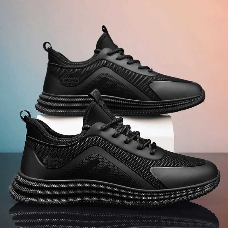 2025 Mens Sneakers Vulcanized Shoes for Men Sports Casual Shoes Leather Walking Shoes Four Seasons Soft Bottom Walking Shoes Z250905