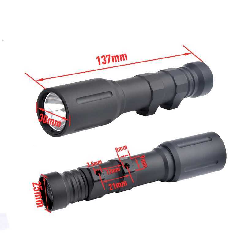 WADSN MOD PLH V2 Tactical Flashlight High Power 1300Lumens Hunting Gun Scout Light Fit 20mm Rail Mlok Keymod Airsoft AccessoriesXJ250905