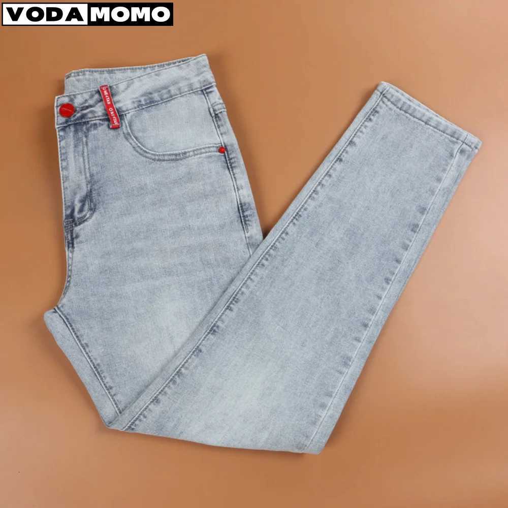 2023 New Jeans Men Fashion Hole Streetwear Straight Jeans Spring Summer Moto Biker Skinny Casual Denim Pants For Men y2k W250905