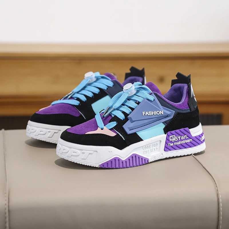 Low Top Sneakers 2024 New Leather Student Casual Shoes FAshion Trend WearResistant NonSlip Board Shoes Z250905