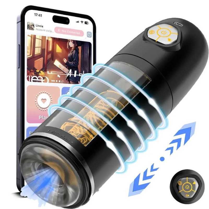 Automatic Male Masturbator Cup 10 Thrusting Rotating Modes Pocket Pussy Penis Blowjob Machine Sex Toy For Men Adult SuppliesXJ250905