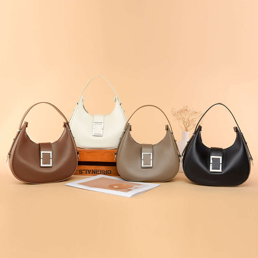 Dhpet_Wholesale Women's Crescent Crossbody Minimalist PU Leather Shoulder Bag Casual Moon Shape Purse For Daily Use