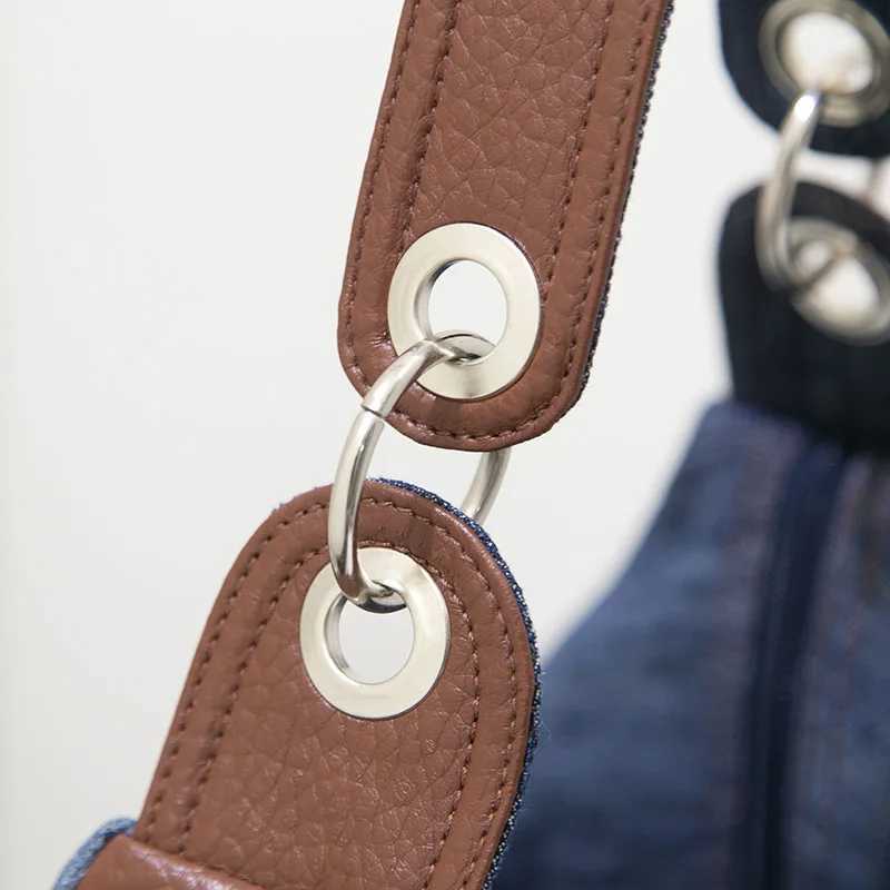 Denim Women Shoulder Bag large capacity Female hobos handbag Design Casual big Totes blue ladies hand bags Canvas Crossbody bags Z250903