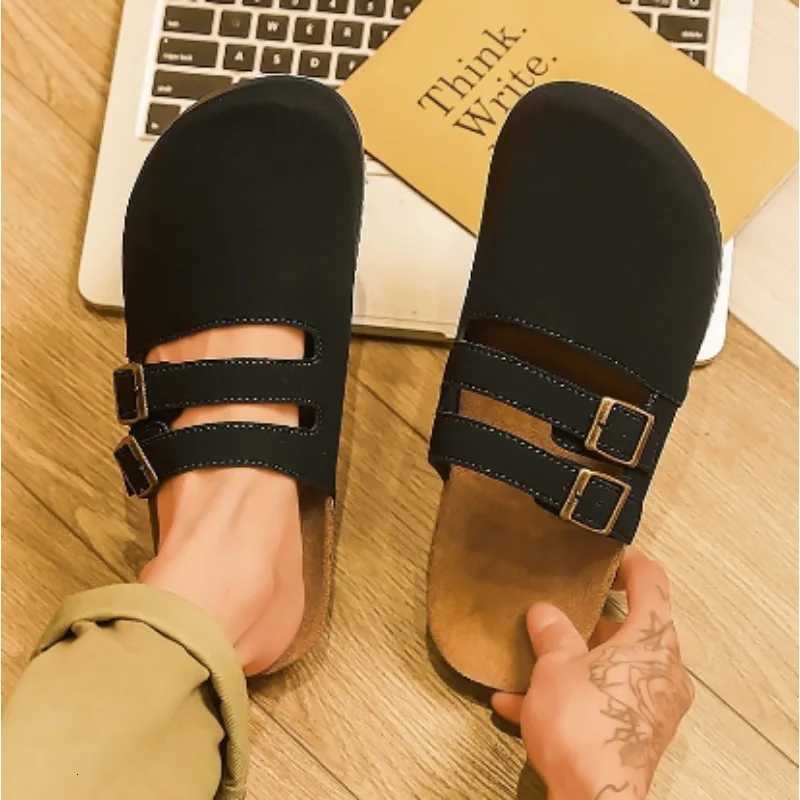 Shevalues Classic Cork Clogs Slippers Women Men Soft Footbed Suede Sandals with Arch Support Trendy Beach Slides Home Men Mules W250905