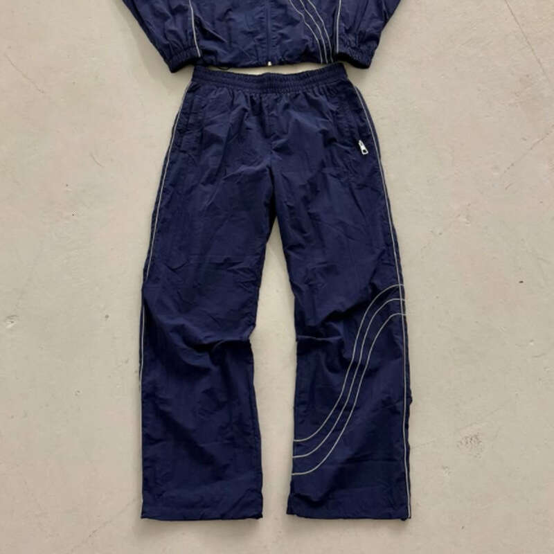 Autumn Winter New Jacket and Pants Casual Striped Sports Fashion Hooded Couple Two-Piece Set