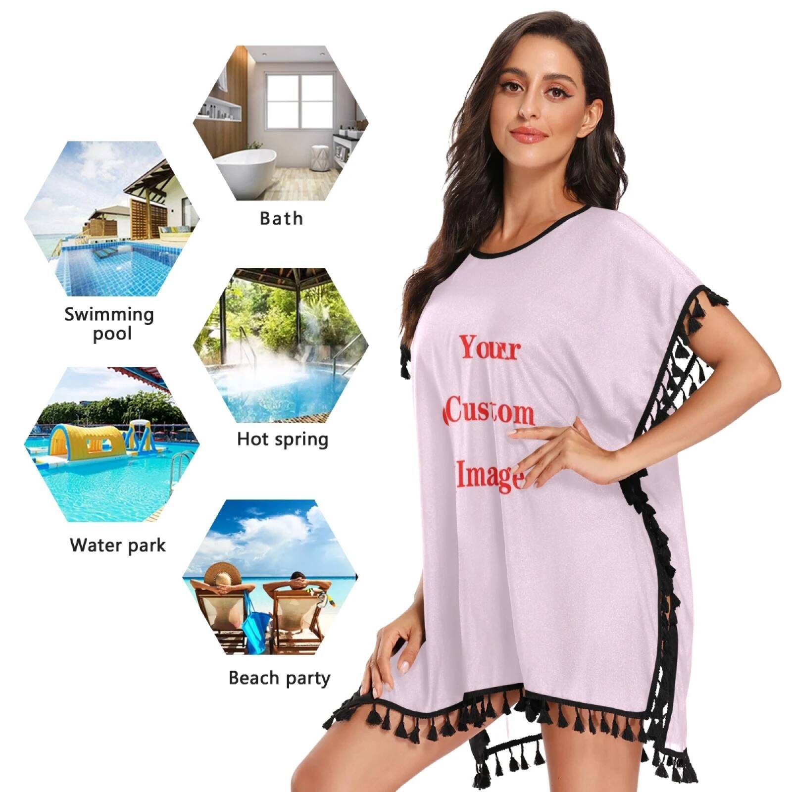 Custom Picture Scarves Women Foulard Smock Shawl Wrap Muffler Pareo Female Chiffon Hijab Poncho Suitable For Beaches And Parties