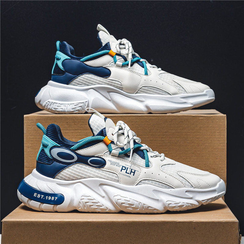 Free shipping of new sports, casual, breathable, height increasing dad men's trendy moral training shoes, and loafers