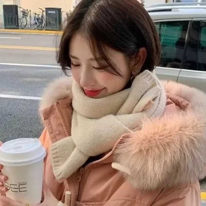 Ladies Cashmere Scarf Women Winter Warm Luxury Solid Color Shl and Wrs Female Warm Thick Wool Neckerchief BlanketXJ250905