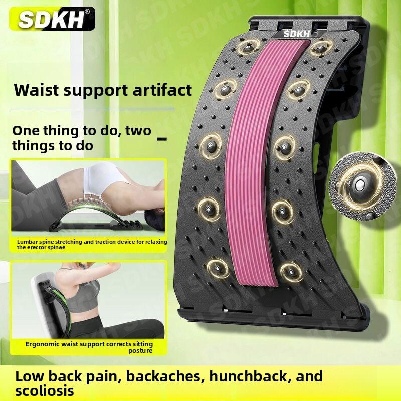 Relief Waist Middle-aged and Elderly Protection Massage Support Lumbar Spine Board Office Cervical Traction Device