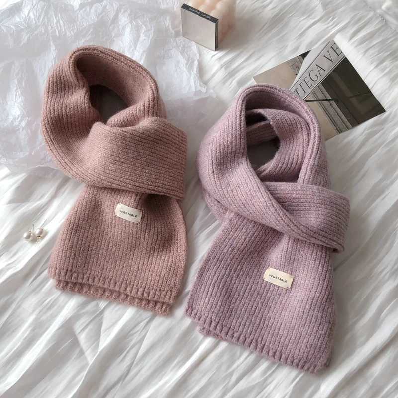 Women Cashmere Scarves La Winter Thicken Warm Soft Shls Wrs Female Pure color Knitted Long Scarf For WomenXJ250905