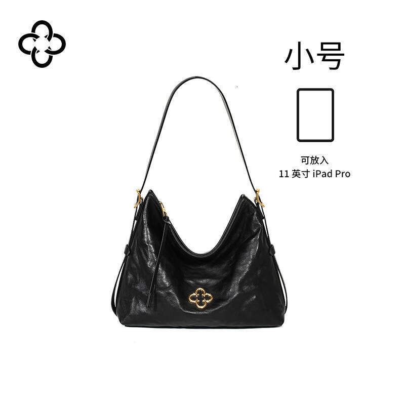 New Kaisile Pink Songtao Hobo Shoulder for Women High-end Wrinkled Vegetable Tanned Leather Underarm Crossbody Bag