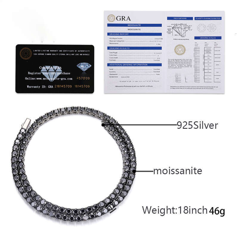 Fashion Trends Cuban Moissanite New Trendy Arrivals Hot Selling Iced Out Hip Hop Tennis Chain Necklace