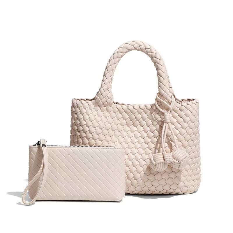 DHpet_wholesale Niche Woven Handbag for Women New Soft Leather Casual Shoulder Crossbody Fashion Versatile Handheld Small Tote Bag