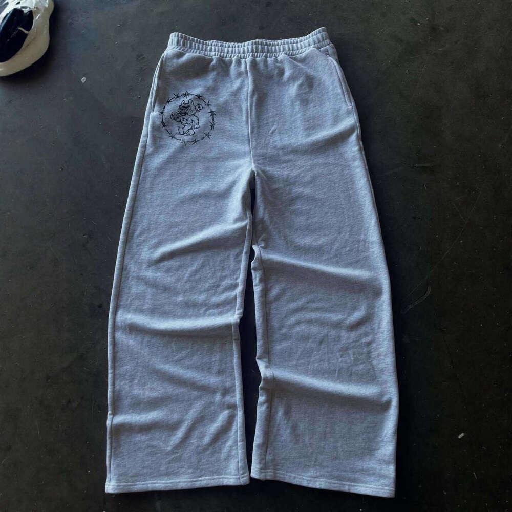 High Dark Style Hoodie Unisex Spring Autumn Trendy Street Loose Long Pants Set