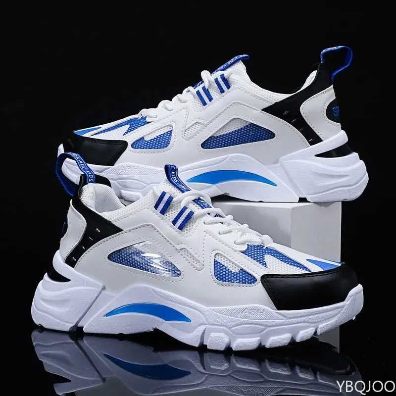 New Mens Shoes Spring Autumn Breathable Mesh Shoes Thick Soled Height Increasing Shoes Mens Versatile Trendy Sports Shoes Z250905