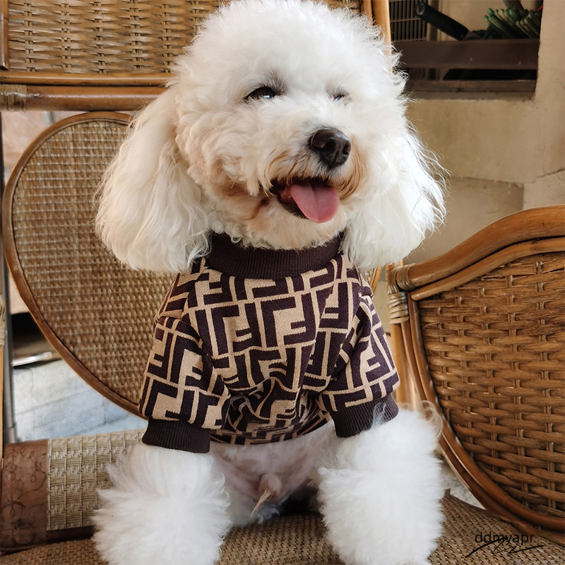 Ddmydec Designer Pet Sweater Large Dog Clothes Autumn And Winter Fashion Brand Warmer Than Bear Corgi Giant Expensive Teddy Golden Hair Samoyed