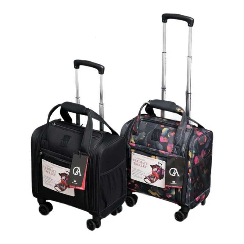 Carry On Underseat Budget Airline Rolling Luggage Suitcase 16inch Lightweight Pilot Suitcase For Men Women Trolley Bags Z250905