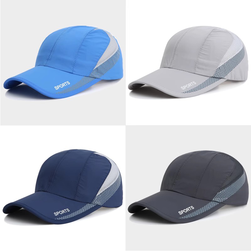 Quick Dry Baseball Cap Men's Summer Outdoor Mountaineering Sunscreen Cap Breathable Mesh UV Protection Sunshade Hat