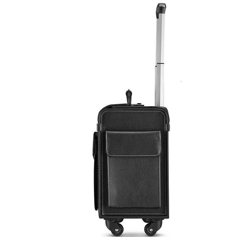 18 inch Captain Trolley Case Flight Attendant Flight Case Trainer Luggage Lawyer Suitcase Business Boarding Box Z250905