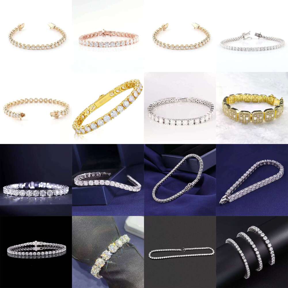 Factory Direct Sales 10K Solid Gold Plated VVS Moissanite CZ Chain 3mm Necklace for Men Women Fine Jewelry