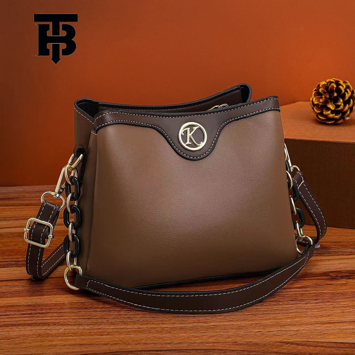 TB BHULAMTE Designer Bag 2025 New Fashion Retro Bucket Bag From Manufacturer, Cross-border Luxury Bag Trendy Large Capacity Shoulder Crossbody Bag Who