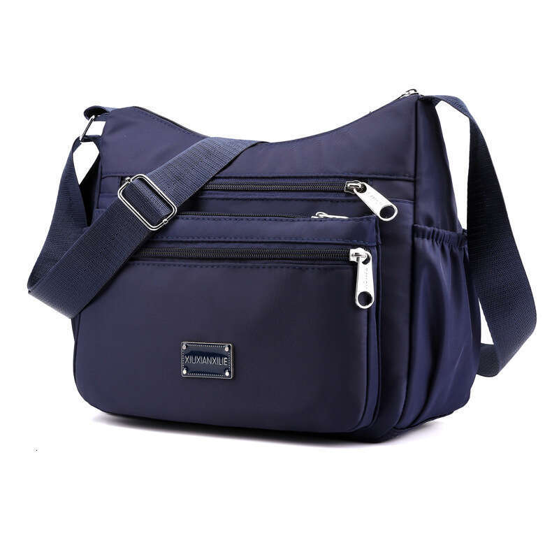 Fashionable Large Capacity Nylon Canvas Crossbody Women, Suitable for Middle-aged and Elderly Mothers, Multi-compartment Commuter Shoulder Bag