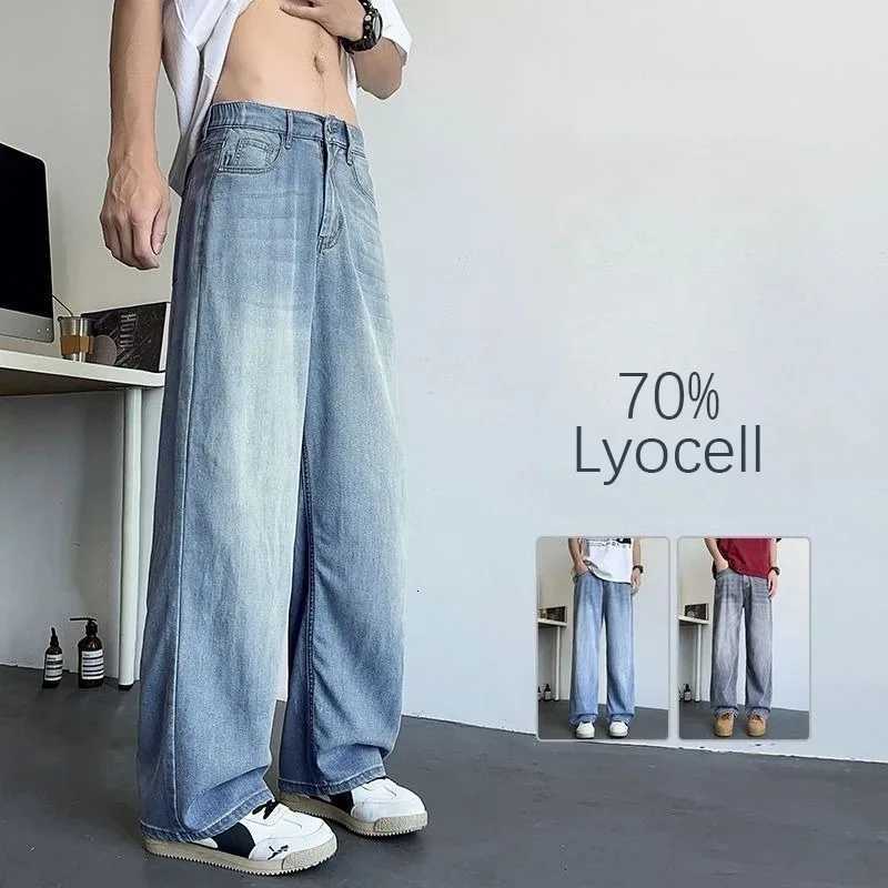 Mens Jeans Large Denim Jeans for Teens Trousers for Men Jean Baggy Pants Mens Fashion Man Male Trendyol Streetwear Korean Mens W250905