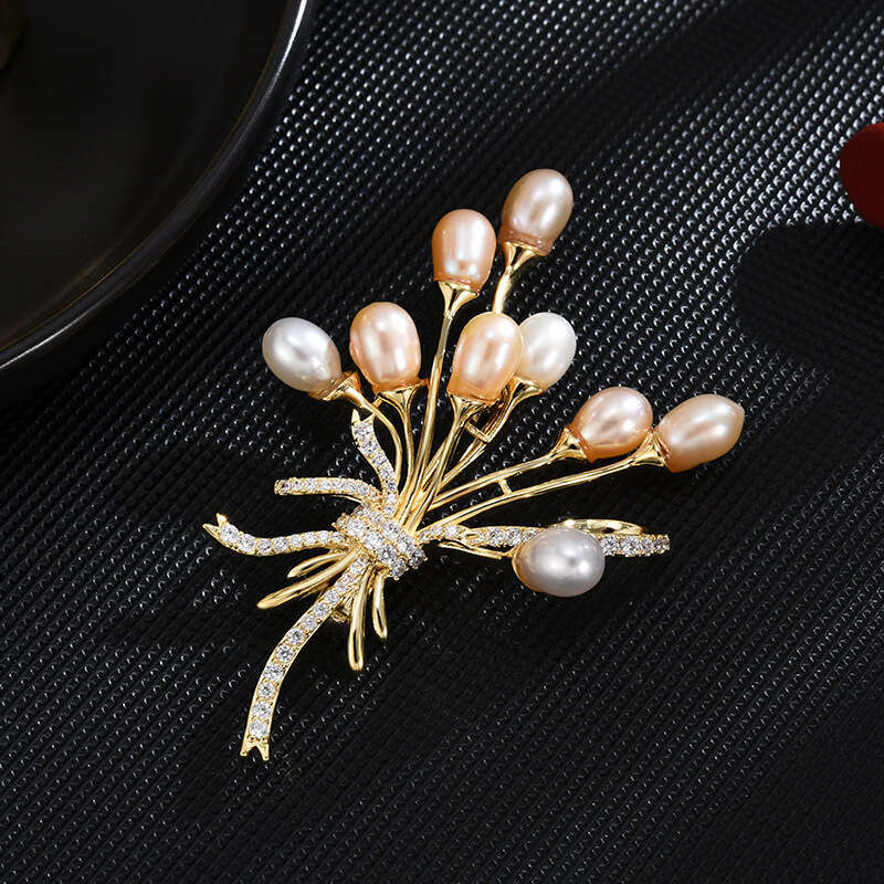DHpet New Natural Pearl - Luxury Brooch for Women