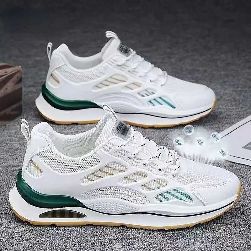 2025 New Breathable Mesh Shoes Mens ChinaChic Versatile Small White Shoes Thick Soled Sports Casual Running Daddy Shoes Z250905