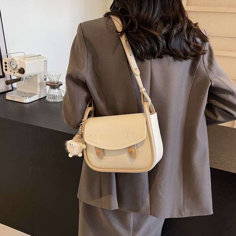 Minimalist Shoulder New Fashion Versatile Crossbody Trendy Office Casual Small Handbag PU Women's Bag