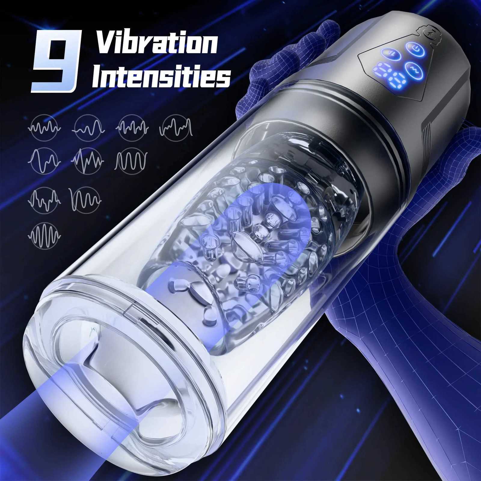 KUSHOR 3 in 1 Male Masturbator Sex Toy with App Control Realistic Blowjob Machine 9 Thrusting Rotating Vibrating Male StrokerXJ250905