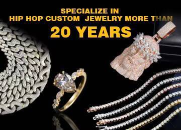 Iced Out Men Fashion Bling Jewelry Rapper Chain 18mm Vvs Moissanite baguette Diamond Cuban Chain