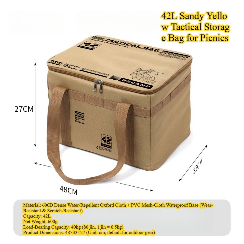 Durable Tactical Tent Accessory: Multi-Purpose Foldable Pack for Cooking Utensils and More