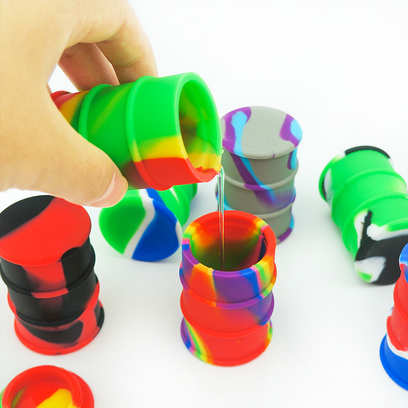 26ML Silicone Dab Wax Jar Containers, 0.879oz Silicone Cosmetic Containers, Contemporary Oil Classification Container, Containers For Smoking Pipes Wax Jar