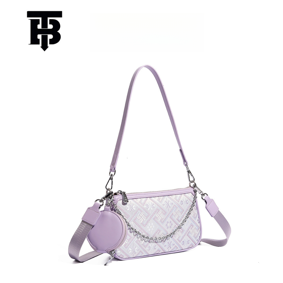 TB BHULAMTE Luxury Bag Designer Bag Foreign Trade Cross-border Women's Bag 2025 New Embroidery Exquisite Single Shoulder Crossbody Small Square B