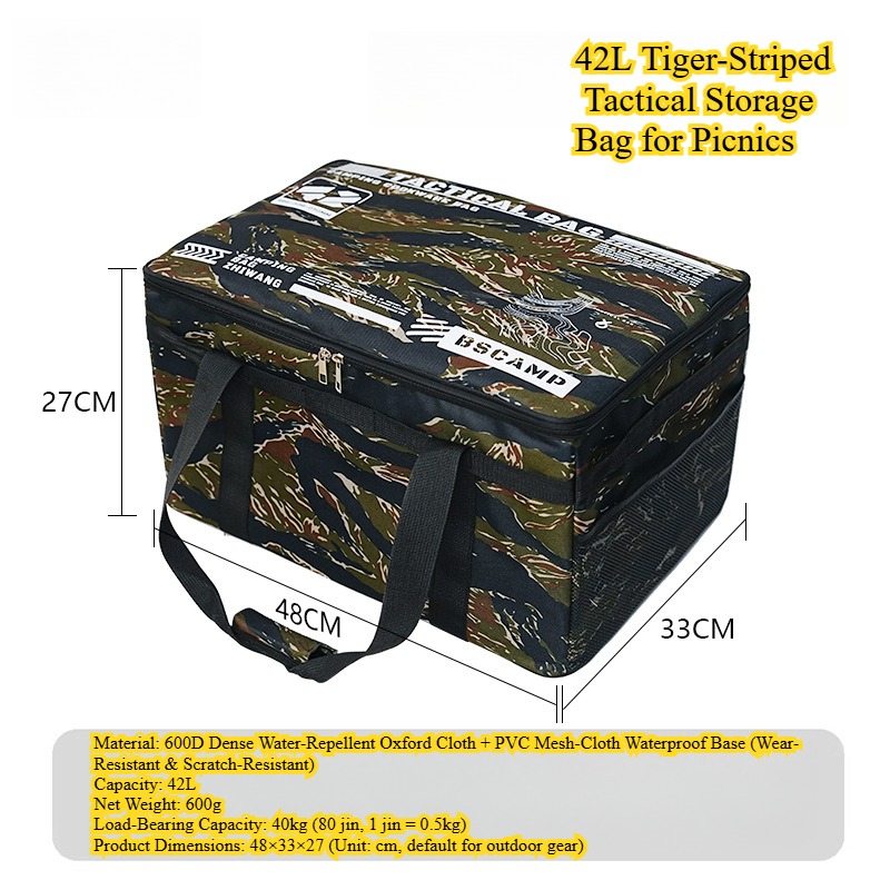 Durable Tactical Tent Accessory: Multi-Purpose Foldable Pack for Cooking Utensils and More