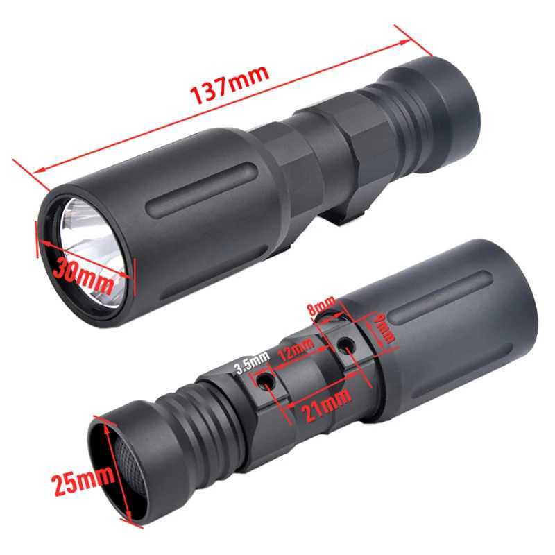 Sotac PLHV2 1300Lumen Tactical Led Powerful Flashlight Metal PLHv2 Scout Weapon Light For Picatinny Rail Hunting AirsoftXJ250905