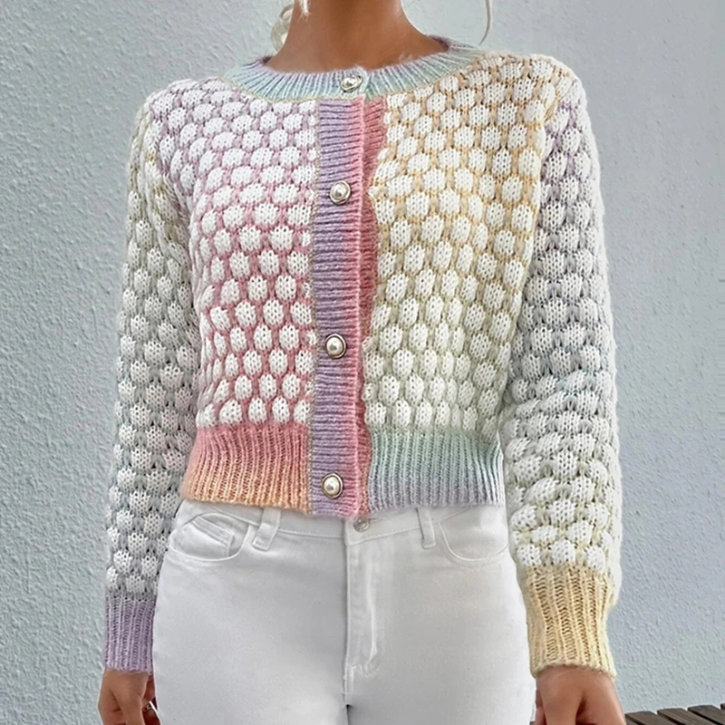 Designer Clothing Women's Macaroon Knitted Sweater
