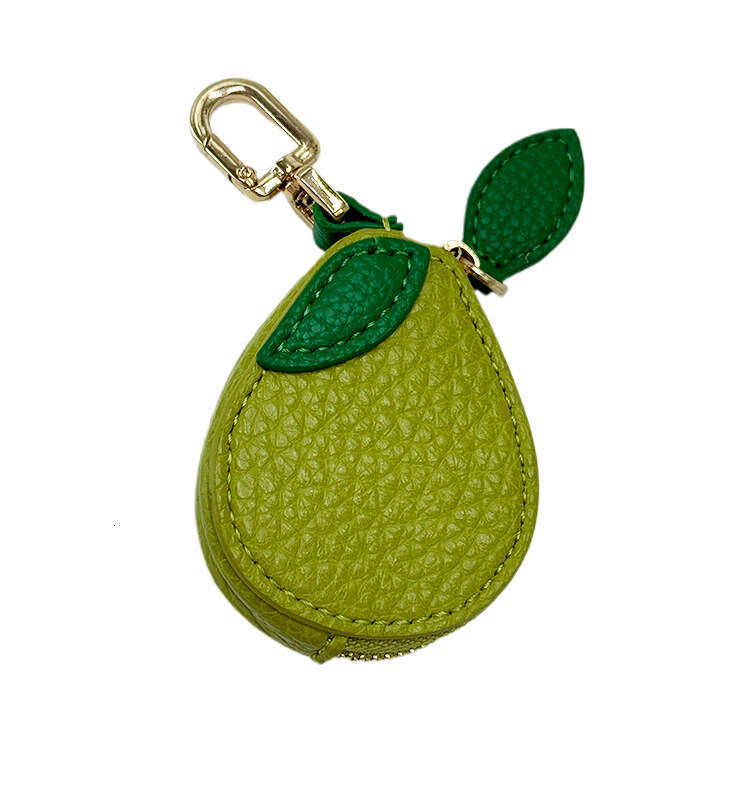 DHEssentials Fruit coin purse, gift keychain, leather bag, pendant, ins fresh and simple change storage bag