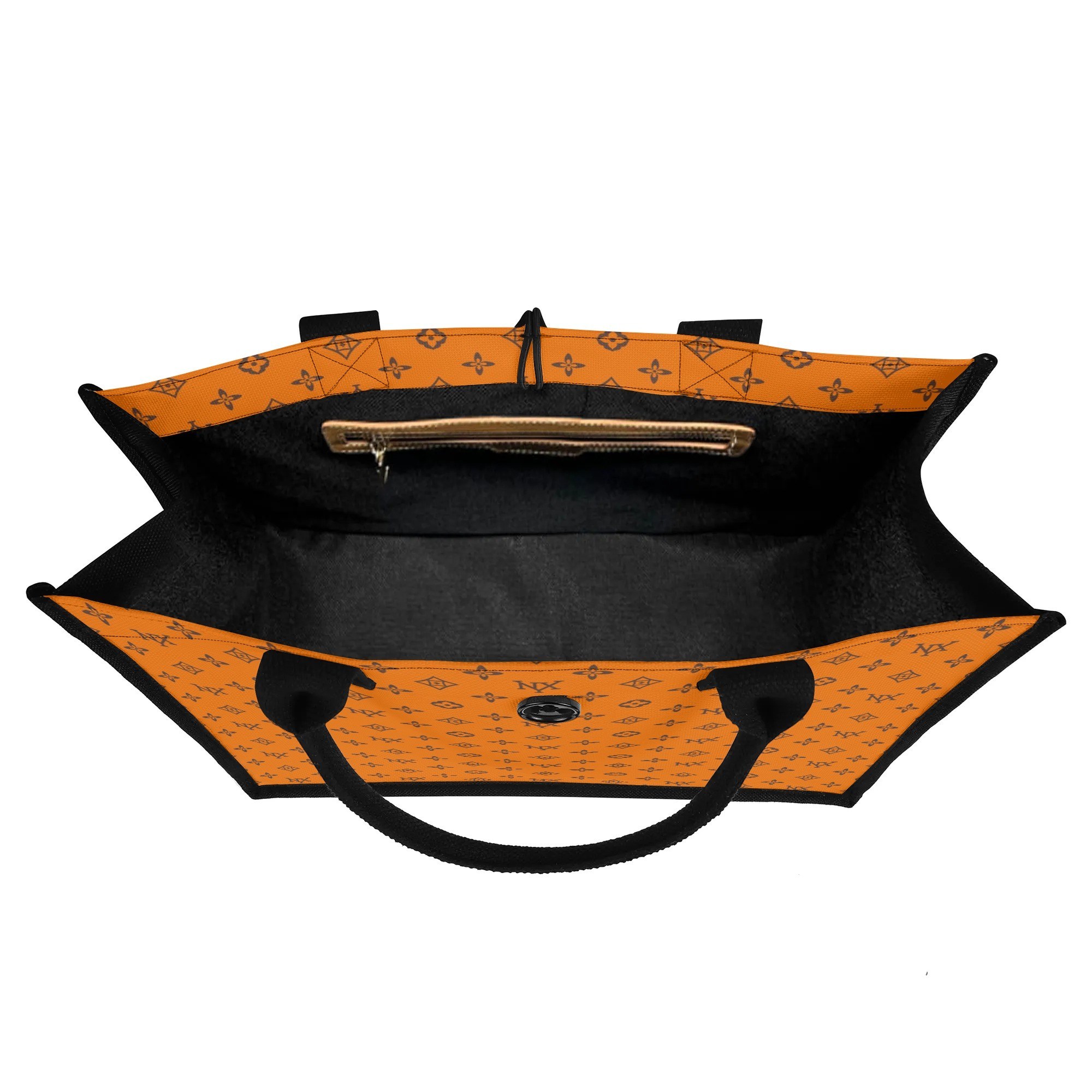 NXY Premium All-Over Print Canvas Tote Bag Thickened Polyester Linen Three Layers Durable Handbag Stylish Reusable Shopping Tote Eco-Friendly Lightwei