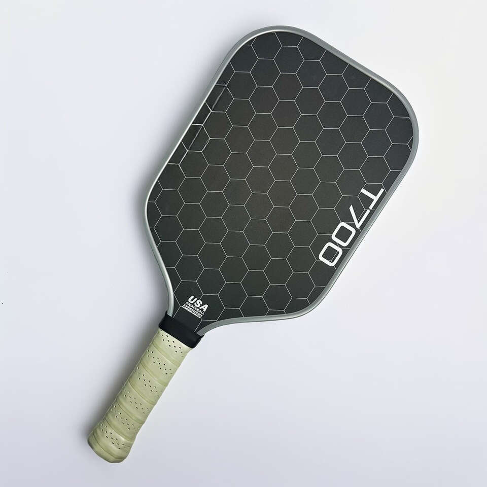 T700 Fiber Pickleball Paddle, Carbon Friction Surface, Polymer Honeycomb Core, Enhanced Power, Spin