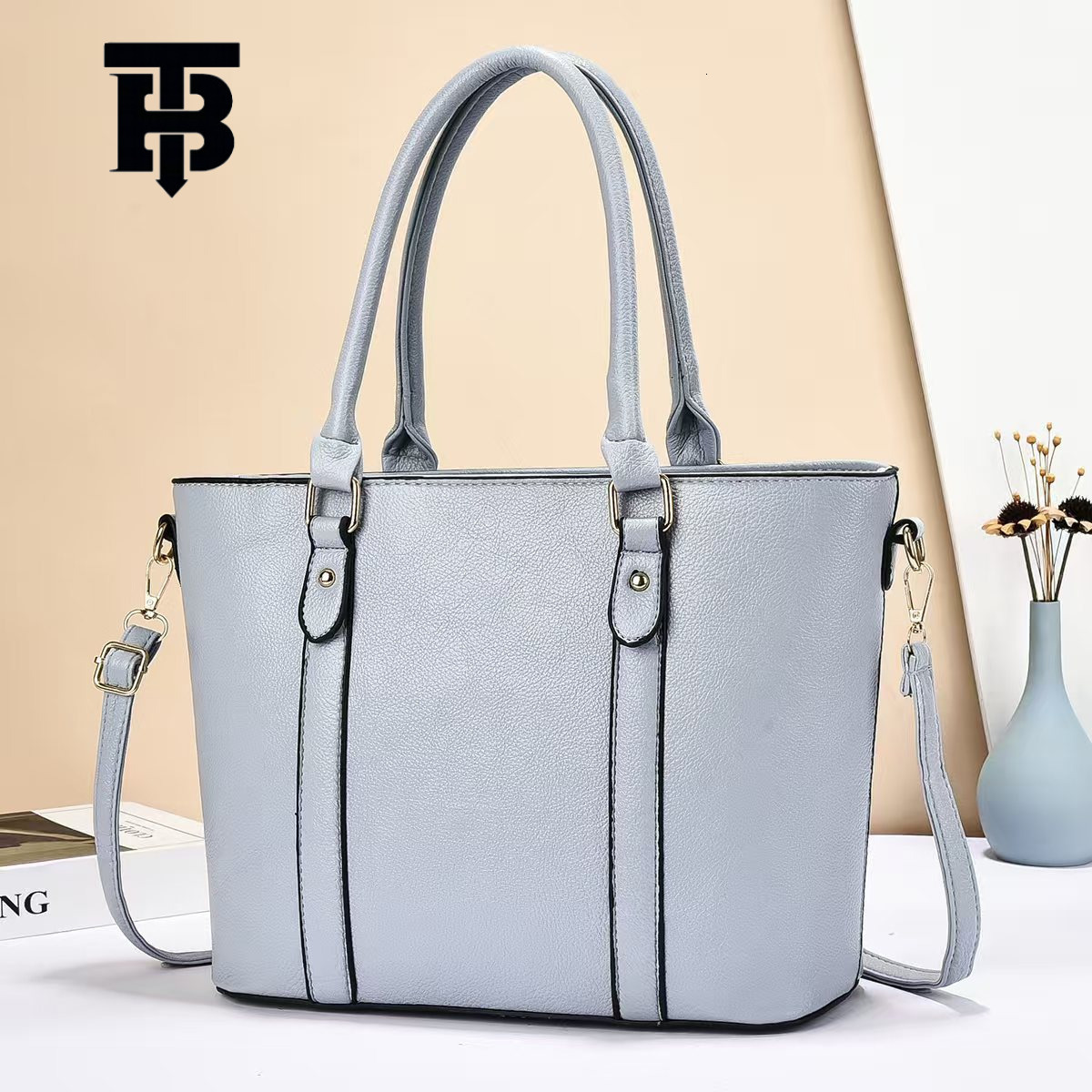 TB BHULAMTE Designer Bag Large Luxury Bag Capacity European And American Style Retro New Tote Women's Bag Simple Trendy Women's Shoulder Bag