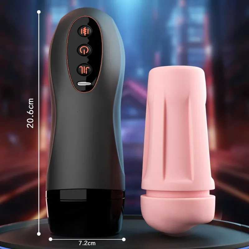 Male Automatic Masturbation Cup with Artificial Vagina Powerful Vacuum Sucking Pocket Cup Electric Oral Sex for Man MachineXJ250905