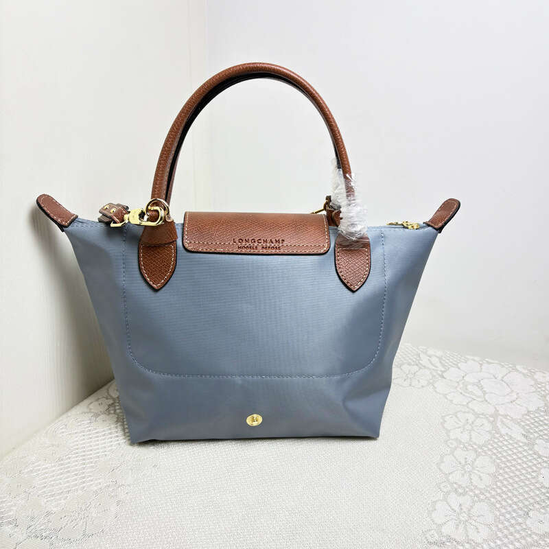 New Short Handle Small Nylon Handheld Dumpling Foldable Women's Shoulder Modification No-Punch Crossbody Bag Wide Strap