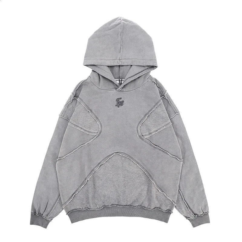 Reverse process solid color hoodie 250815