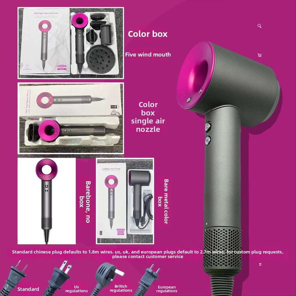 2025New Professinal Leafless Hair Dryer Personal Hair Care Styling Negative Ion Tool Hair Care Quick Dry Home Powerful Hairdryer
