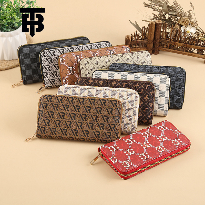 TB BHULAMTE Designer Bag Vintage Floral PU Eco-friendly Wallet Women's Clutch Bag Storage Bag Phone Bag Long Luxury Bag Multi-purpose Wallet